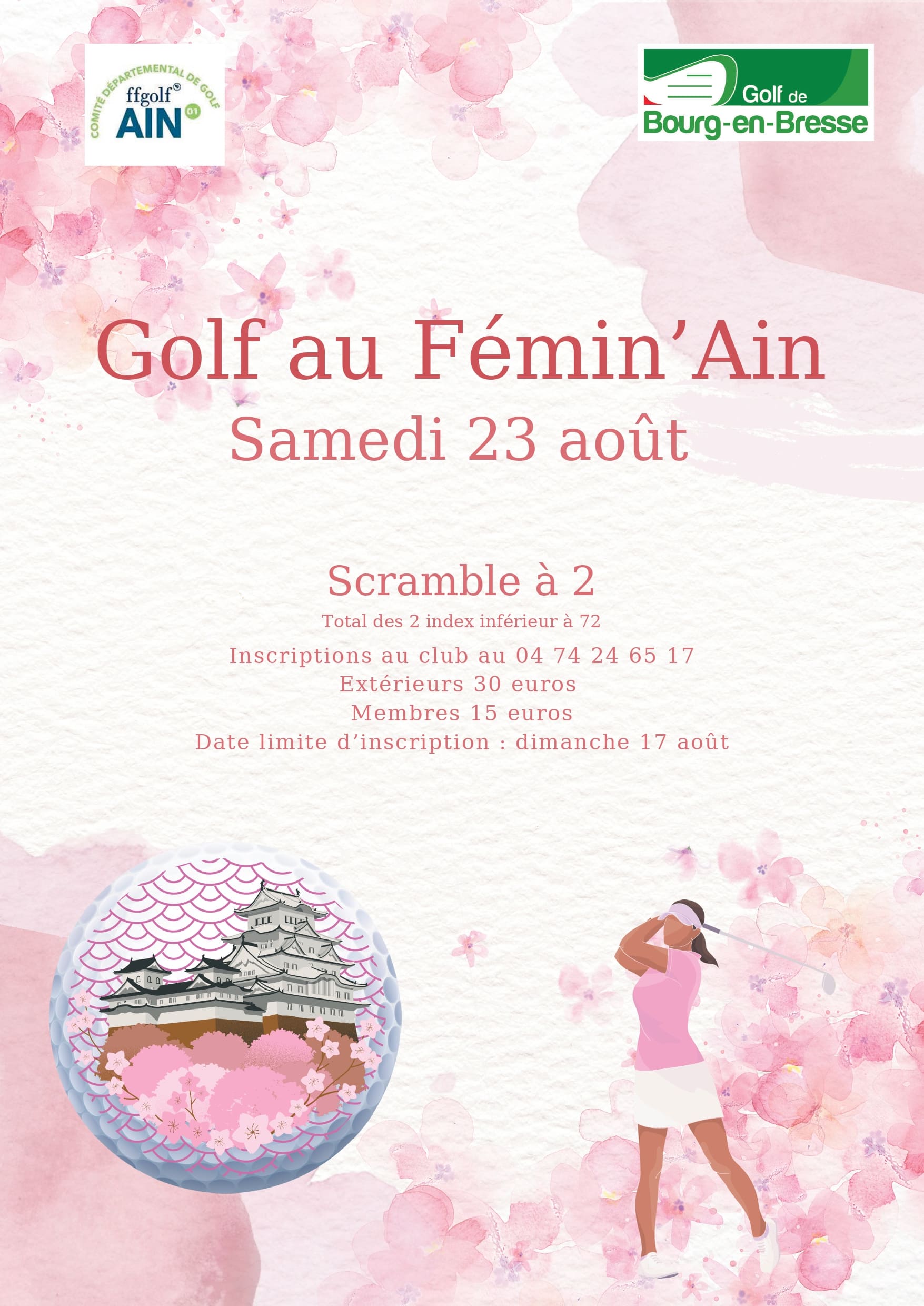 Golf au FéminAin 2025 affiche jpg compressé