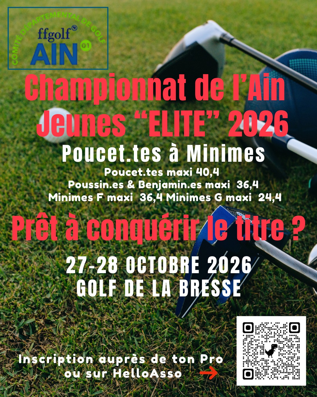 Affiche chpt AIN jeunes ELITE